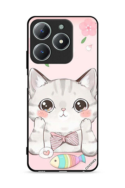 Covernex غطاء حماية لهاتف Realme C63 4G بتصميم سمكة القط