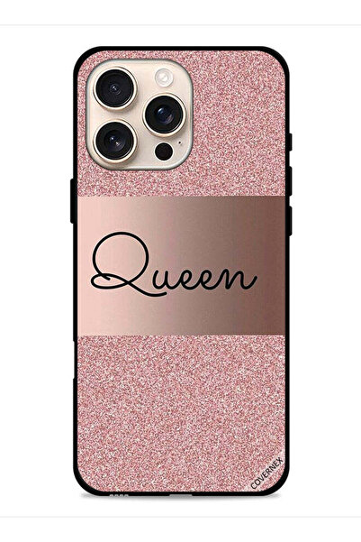 Covernex غطاء حماية لجهاز Apple iPhone 16 Pro Max بخلفية لامعة من Queen Glitters
