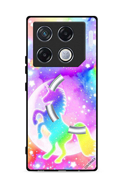 Covernex غطاء حماية لجهاز Infinix GT 20 Pro 5G بتصميم وحيد القرن بألوان قوس قزح