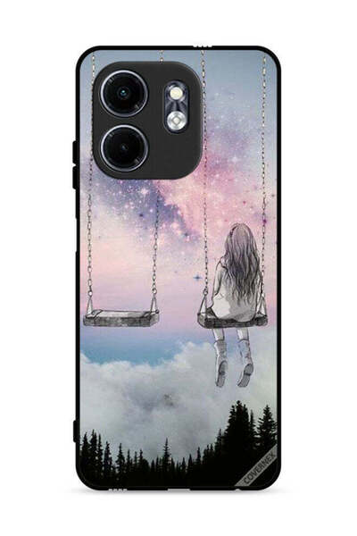 Covernex غطاء حماية لهاتف إنفينيكس سمارت 9 4G برسومات فتاة وحيدة