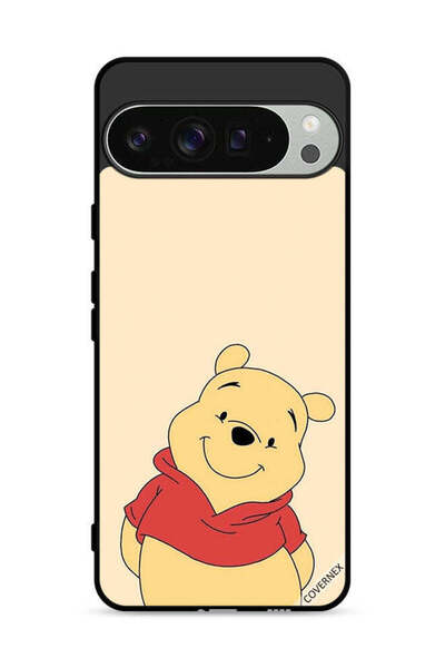 Covernex غطاء حماية لهاتف Google Pixel 9 Pro XL بتصميم الدب في وضع السعادة
