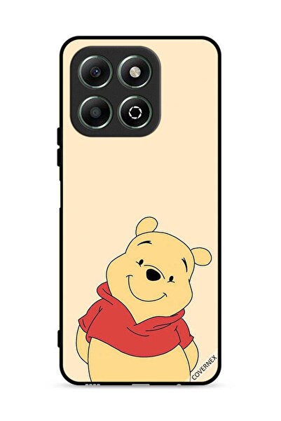 Covernex غطاء حماية لهاتف Honor X6b 4G بتصميم الدب في وضع السعادة