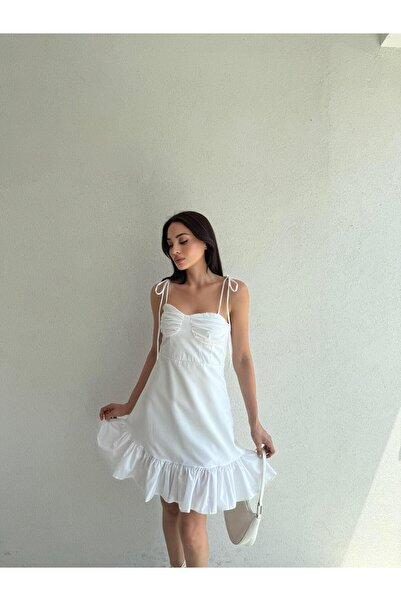 Mooi Butik Weston Mini Dress 4903 - White