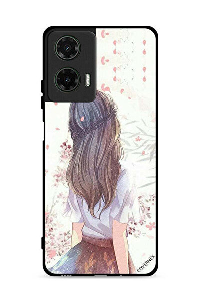 Covernex غطاء حماية لهاتف موتورولا موتو جي 35 5G، فتاة لطيفة في تفكير عميق