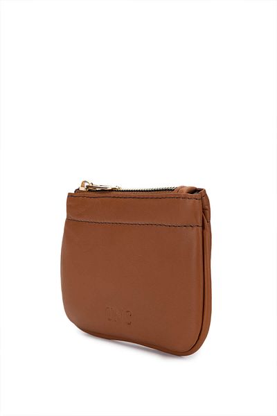 Tamer Tanca Unisex Genuine Leather Tan Card Holder