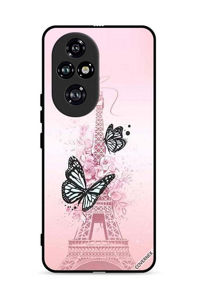 Covernex Honor 200 Pro 5G Protective Case Cover Butterflies On Eiffel Tower