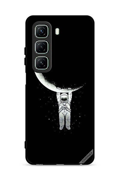 Covernex غطاء حماية لهاتف Infinix Hot 50 5G، صورة رائد فضاء معلق على القمر، م...
