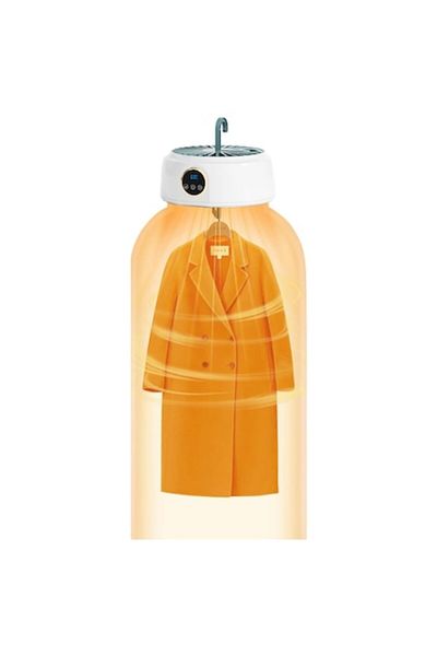 BLA BLA FOAM Portable Electric Clothes Dryer – Gentle Drying for All Fabric Types, Digital Display, Touch Butto