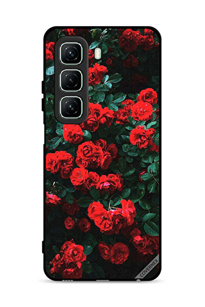 Covernex غطاء حماية لهاتف Infinix Hot 50 5G بطبعة حديقة الورود