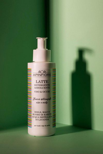 Apinfiore Facial Cleansing Milk 200ml – Honey, Mallow, Calendula & Shea Butter for Sensitive Skin