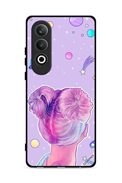 Covernex غطاء حماية لهاتف Oppo K12 5G بتصميم فتاة ونجوم الفضاء