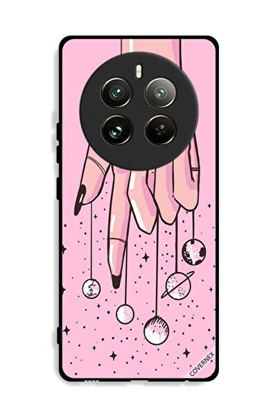 Covernex غطاء حماية لهاتف Realme 12 Pro Plus 5G بتصميم كواكب معلقة على الأصابع