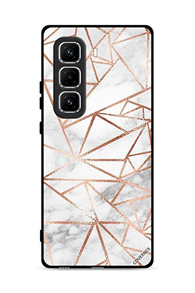 Covernex غطاء حماية لهاتف Infinix Hot 50 Pro Plus 4G بنمط رخامي وورق جدران