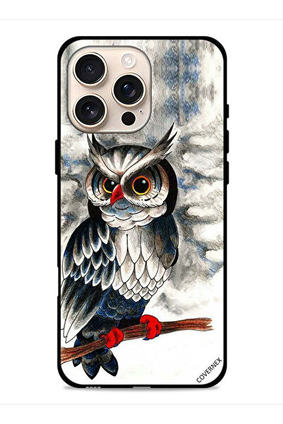 Covernex غطاء حماية لجهاز Apple iPhone 16 Pro Max بتصميم رسمة بومة