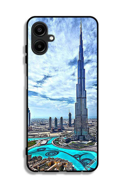 Covernex غطاء حماية لهاتف سامسونج جالاكسي M06 5G، برج خليفة، غيوم تلامس السحاب