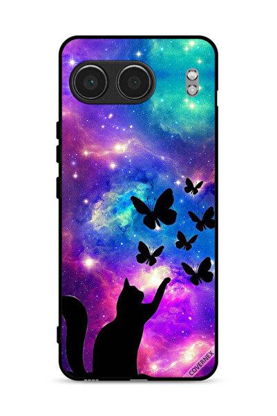 Covernex غطاء حماية لهاتف OnePlus Nord 4 5G بنقشة قطة وفراشات