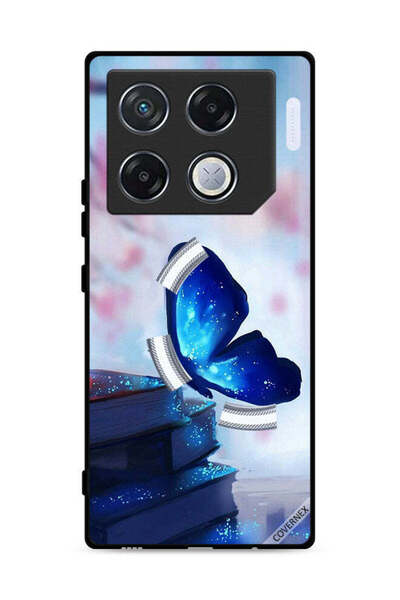 Covernex غطاء حماية لهاتف Infinix GT 20 Pro 5G بتصميم فراشة جالسة على كتاب
