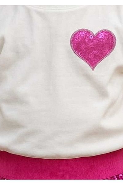 Retro Women Girl's Purple Heart Patterned Sequin Cotton Princess Suit