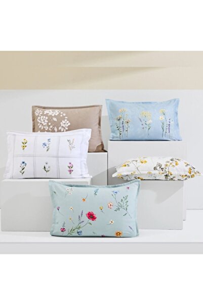 Taç Cotton bed linen with floral pattern, TAC Satin Reborn, Harmony