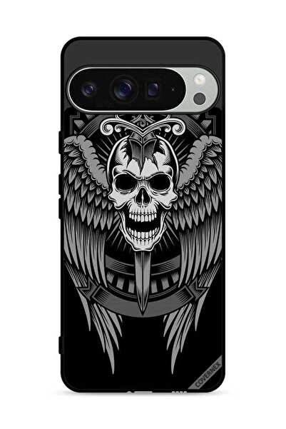 Covernex غطاء حماية لجهاز Google Pixel 9 Pro بتصميم جمجمة وأجنحة نسر