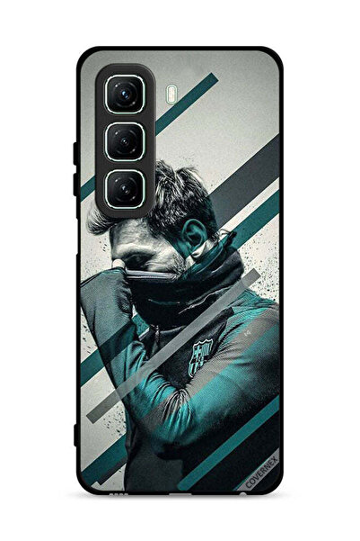 Covernex غطاء حماية لهاتف Infinix Hot 50 5G بطبعة وجه ميسي المختبئ