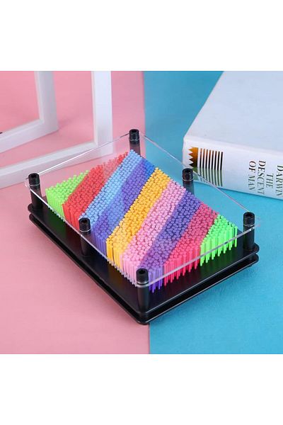 Wolawood Pinart 3D Printing Toy Colorful Decorative Massage Stress Relief Needle Art Table Fun Gift