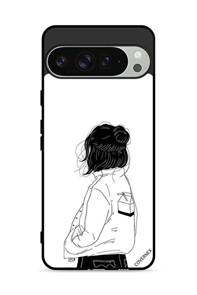 Covernex غطاء حماية لهاتف Google Pixel 9 Pro XL بتصميم فتاة تفكر بعمق كبير