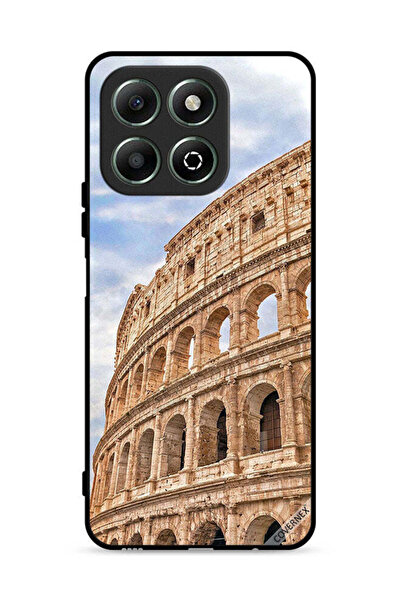 Covernex غطاء حماية لهاتف Honor X6b 4G بتصميم مبنى عتيق