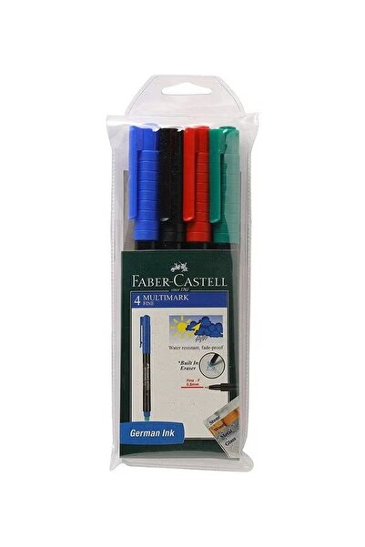 Faber Castel مجموعة من 4 أقلام تحديد متعددة الألوان