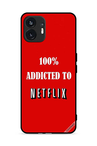 Covernex Nothing Phone (2) 5G Protective Case Cover 100% Addicted To Netflix