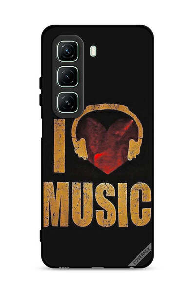 Covernex غطاء حماية لهاتف Infinix Hot 50 5G بتصميم عتيق وأحب الموسيقى