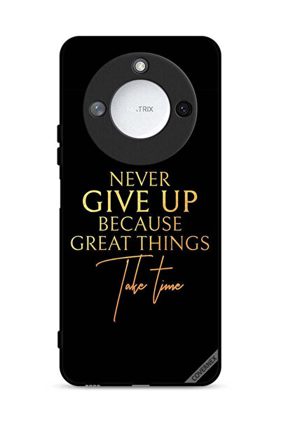 Covernex غطاء حماية لهاتف Honor X60 5G لا تستسلم أبدًا لأن الأشياء العظيمة تس...