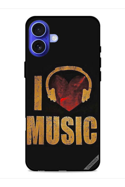 Covernex غطاء حماية لجهاز Apple iPhone 16 Plus بتصميم عتيق وأحب الموسيقى
