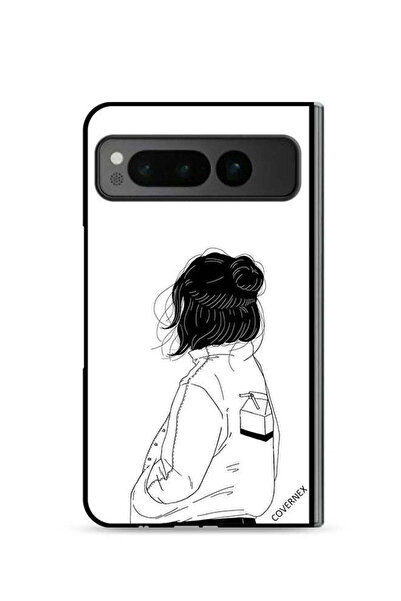Covernex غطاء حماية لهاتف جوجل بيكسل فولد 5G - فتاة تفكر بعمق