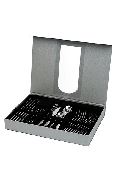Trendy's 24-piece cutlery set, stainless steel, for 6 people, RAWI-001, chrome