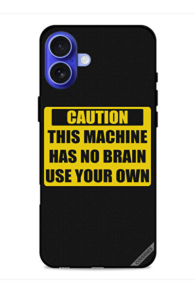 Covernex غطاء حماية لجهاز Apple iPhone 16 Plus تحذير: هذه الآلة ليس لها عقل ا...