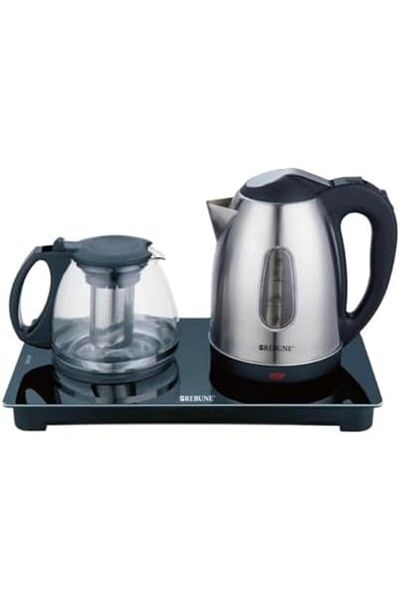 rebune Stainless Steel Kettle with Teapot by Ribbon, 1500W, RE-1-139