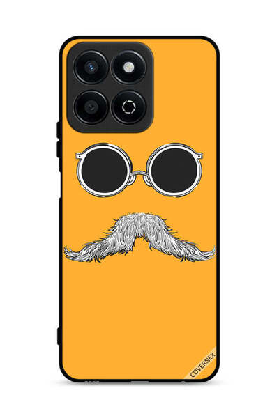 Covernex غطاء حماية لهاتف Honor Play 60 Plus 5G برسومات نظارات وشارب