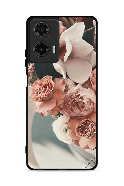 Covernex غطاء حماية لهاتف موتورولا موتو جي 35 5 جي، باقة من أزهار الخوخ الجميلة