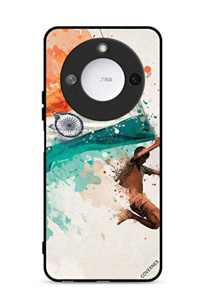 Covernex غطاء حماية لهاتف Honor X9c Smart 5G يحمل علم الهند أثناء الطيران