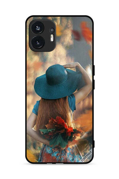 Covernex Nothing Phone (2) 5G Protective Case Cover Hat Girl Hiding Love Leaves