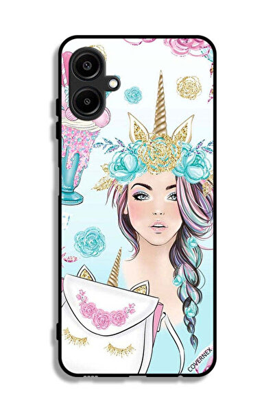 Covernex غطاء حماية لهاتف سامسونج جالاكسي F06 5G مزين برسومات رموش على الحقيب...