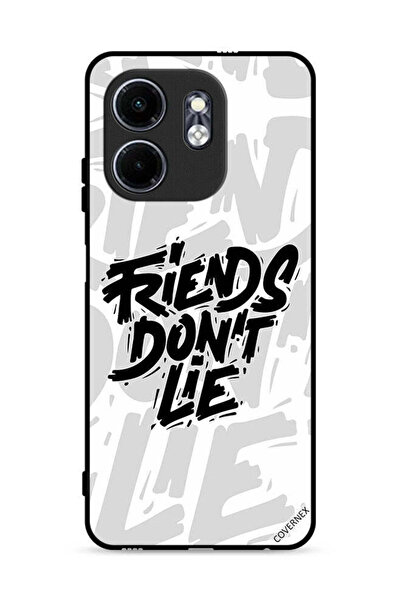 Covernex غطاء حماية لهاتف Infinix Smart 9 4G بطبعة "أصدقاء الخط لا يكذبون"