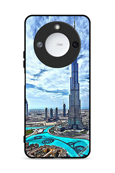 Covernex غطاء حماية لهاتف Honor X9c Smart 5G بتصميم برج خليفة مع سحب مؤثرة