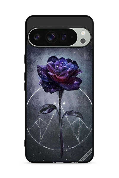 Covernex غطاء حماية لجهاز Google Pixel 9 Pro بخلفية زهور داكنة