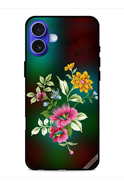 Covernex غطاء حماية لجهاز Apple iPhone 16 Plus بنقشة زهور عالية الدقة