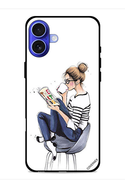 Covernex غطاء حماية لجهاز Apple iPhone 16 Plus بطبعة كتاب قراءة الفن
