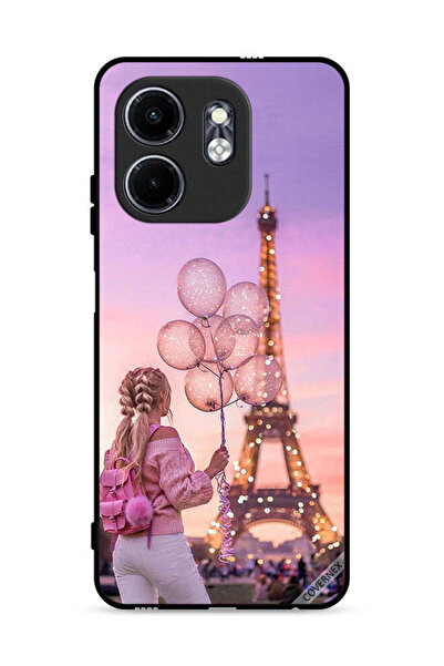 Covernex غطاء حماية لهاتف Infinix Hot 50i 4G بطبعة فتاة تحمل بالونات