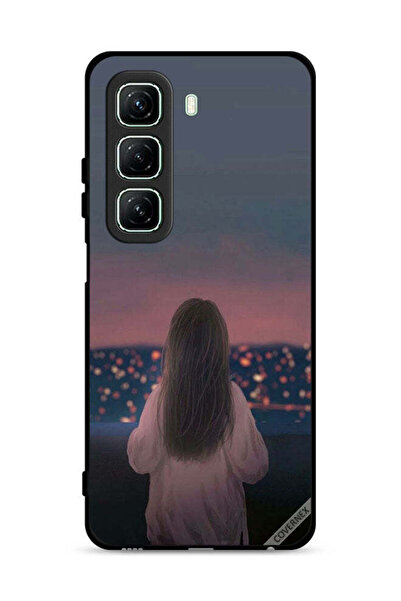 Covernex غطاء حماية لهاتف Infinix Hot 50 5G بنقشة فتاة واقفة