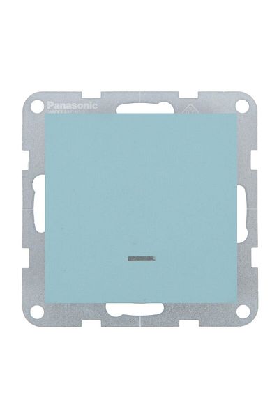 PANASONIC Mechanism Switch with LED Karre Plus 55 Soft Touch Turquoise